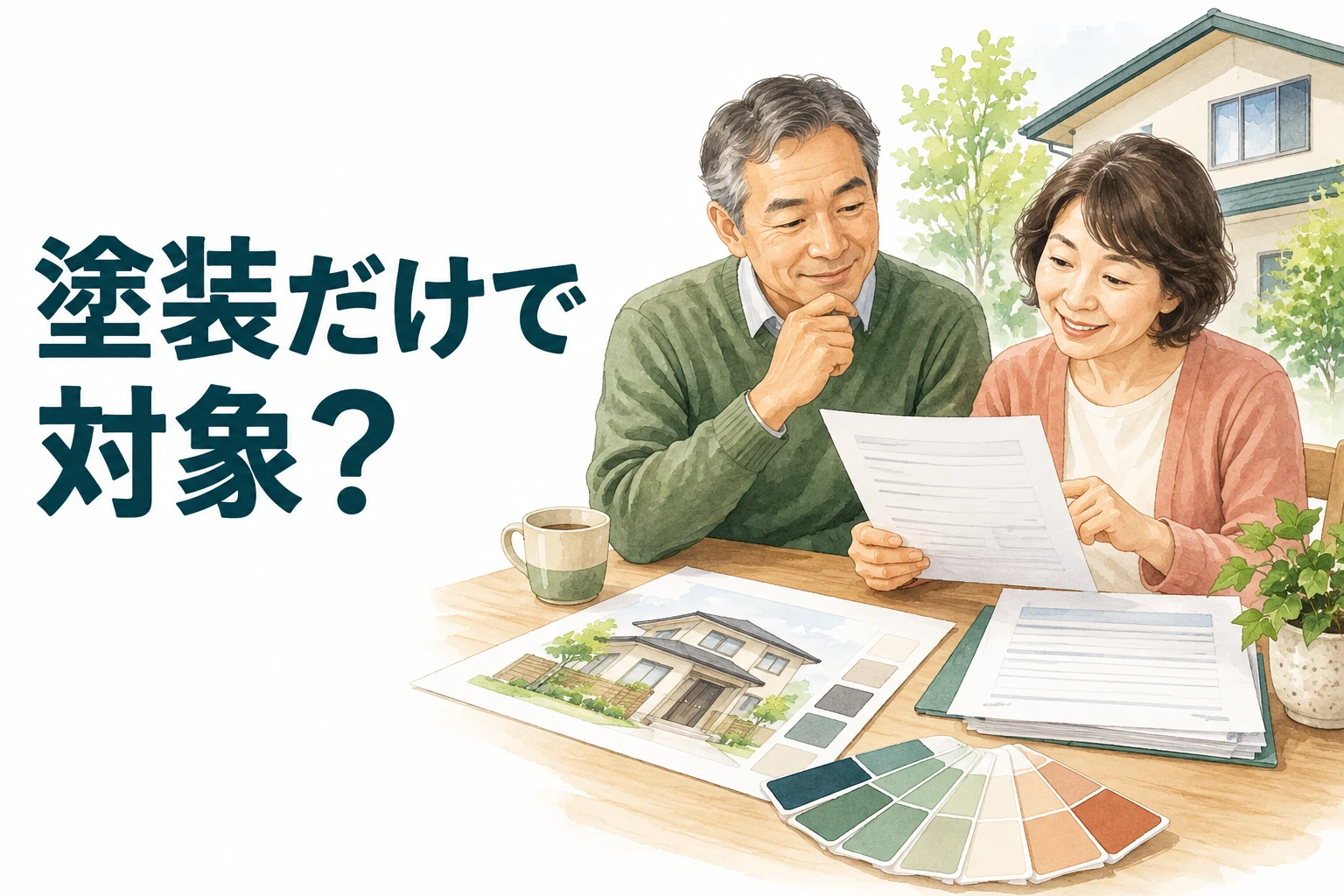 外壁塗装 補助金：塗装だけで対象？