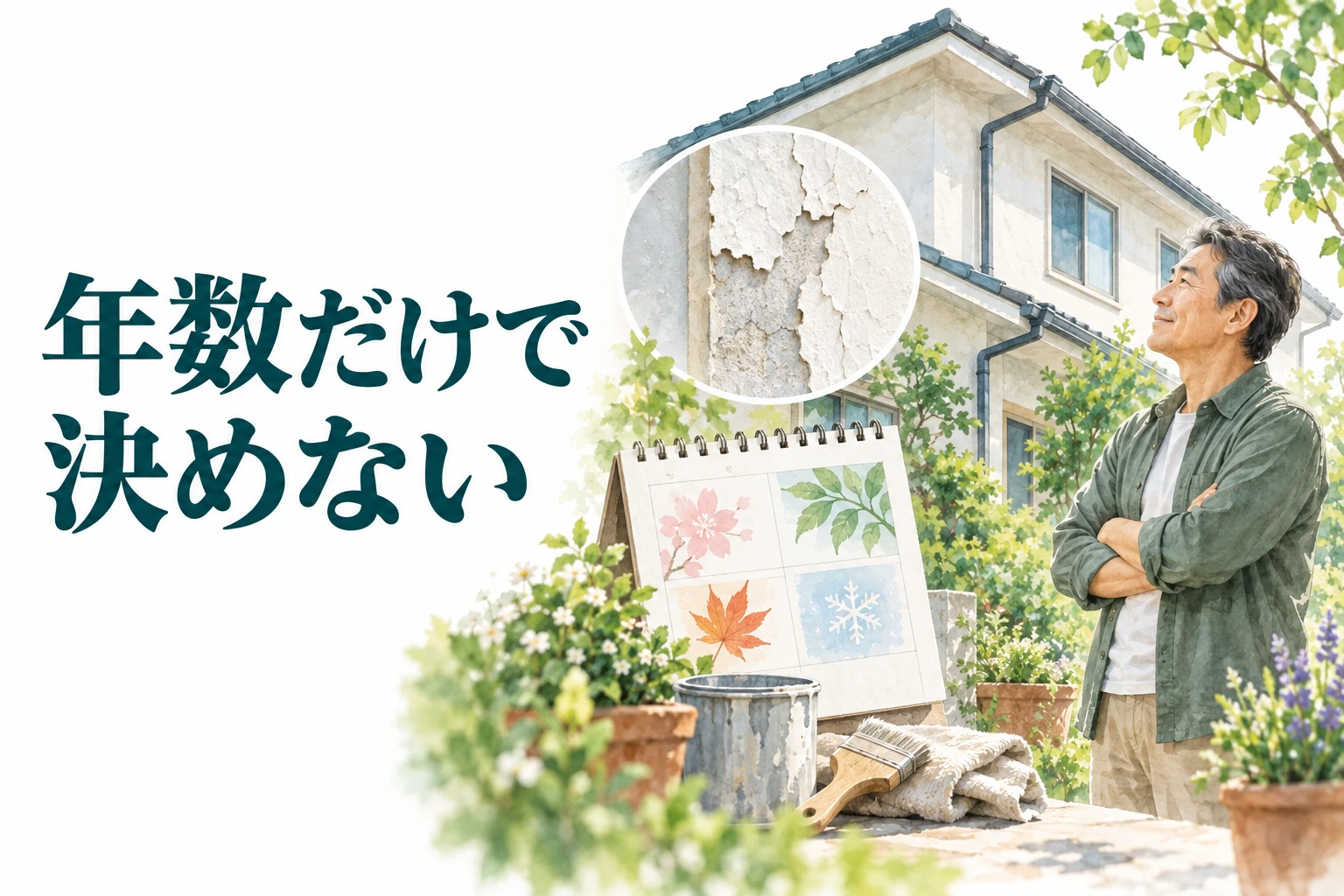 外壁塗装 時期：年数だけで決めない